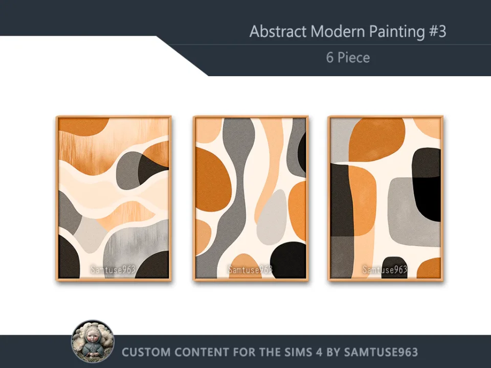 Abstract Modern Painting #3 Sellable Extra A Samtuse963