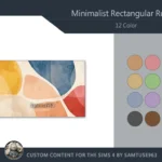 Minimalist Rectangular Dance Rug #7 Samtuse963