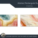 Abstract Rectangular Dance Rug #7 Samtuse963
