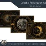 HQ Celestial Rectangular Dance Rug #2 Samtuse963
