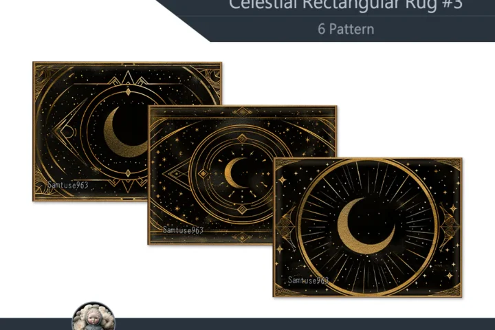 Celestial Rectangular Dance Rug #3 Samtuse963