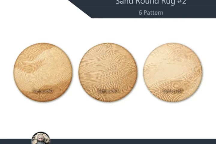 Sand Round Dance Rug #2 Samtuse963