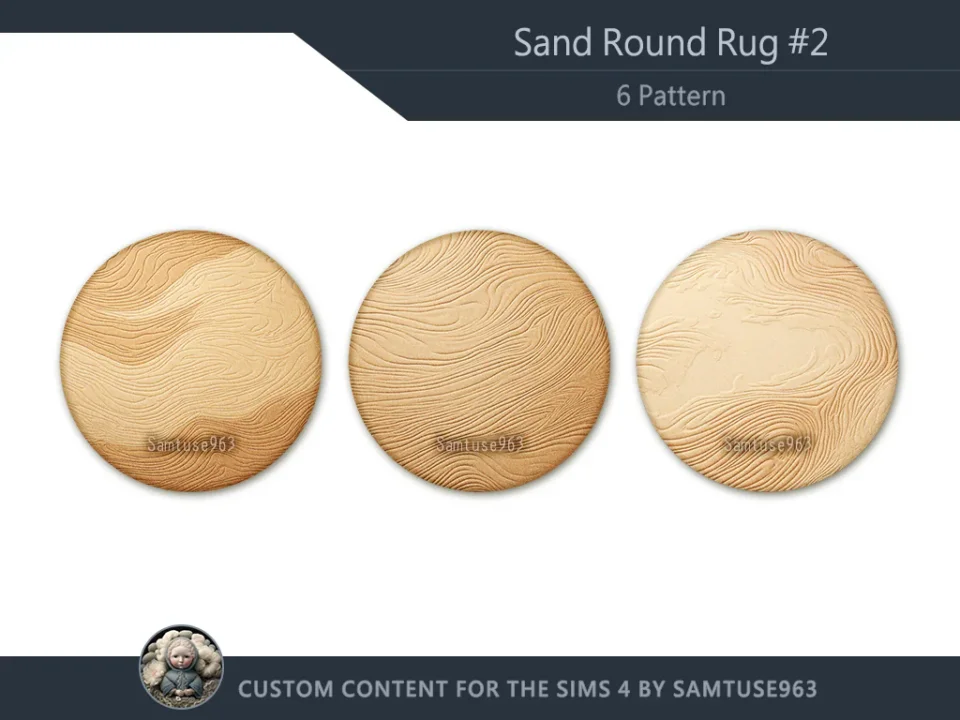 Sand Round Dance Rug #2 Samtuse963
