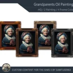 HQ Grandparents Oil Painting #2 Samtuse963