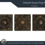 Celestial Square Dance Rug #3 Samtuse963