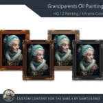 HQ Grandparents Oil Painting #1 Samtuse963