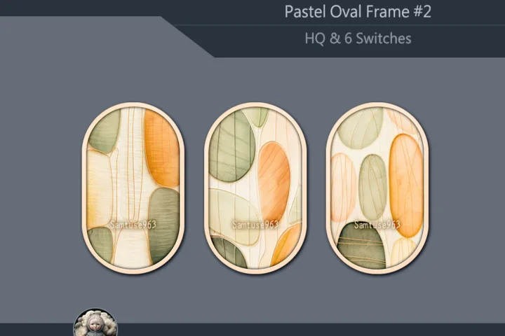 HQ Pastel Oval Frame #2 Samtuse963