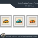 HQ Cute Toy Car Square Frame #1 Samtuse963