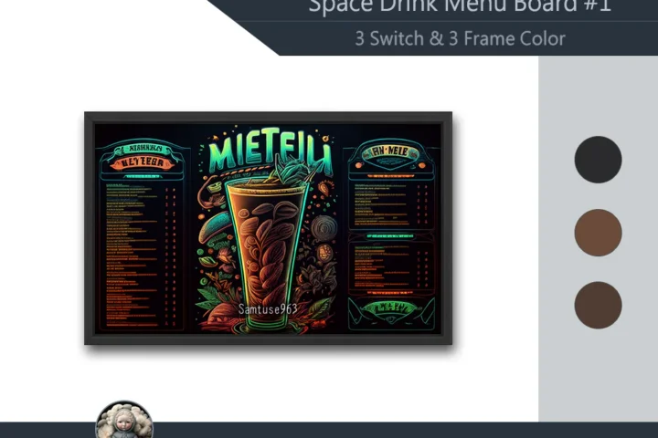 Space Drink Menu Board #1 Samtuse963