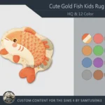 HQ Cute GoldFish Kids Dance Rug #3 Samtuse963