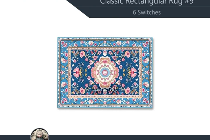 HQ Classic Rectangular Dance Rug #9 Samtuse963