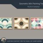 Geometric Mini Painting Two #1 Extra H Samtuse963