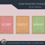 HQ Simple Words Mini Painting One #1 Extra G Samtuse963