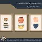 HQ Minimalist Pottery Mini Painting One #1 Extra G Samtuse963