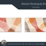 Abstract Rectangular Dance Rug #6 Samtuse963