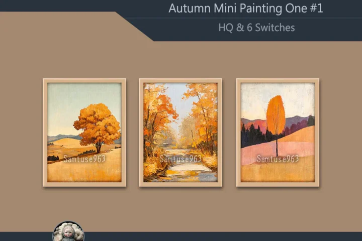 HQ Autumn Mini Painting One #1 Extra G Samtuse963