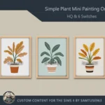 HQ Simple Plant Mini Painting One #1 Extra G Samtuse963