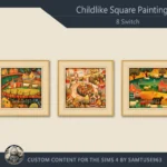 Childlike Square Painting #1 Sellable Extra C Samtuse963