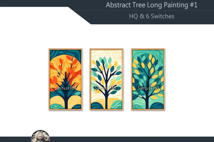 HQ Abstract Tree Long Painting #1 Sellable Extra D Samtuse963