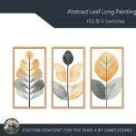 HQ Abstract Leaf Long Painting #5 Sellable Extra D Samtuse963