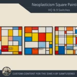 HQ Neoplasticism Square Painting #1 Sellable Extra C Samtuse963