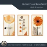 HQ Abstract Flower Long Painting #5 Sellable Extra D Samtuse963