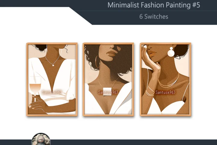 Minimalist Fashion Painting #5 Extra A Samtuse963