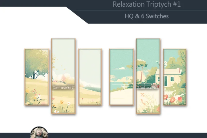 HQ Relaxation Triptych #1 Sellable Extra B Samtuse963