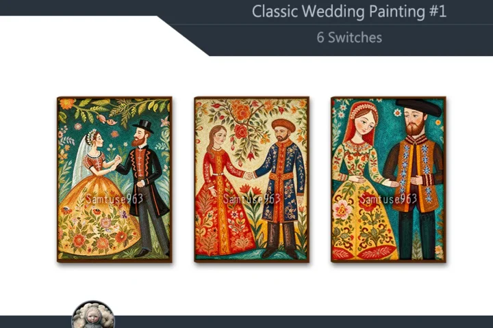 Classic Wedding Painting #1 Sellable Extra A Samtuse963