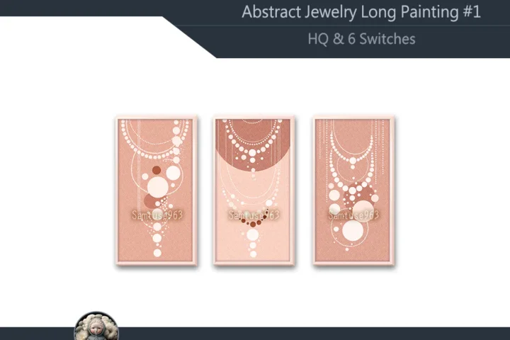 HQ Abstract Jewelry Long Painting #1 Sellable Extra D Samtuse963