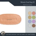 HQ Woven Oval Dance Rug #2 Samtuse963