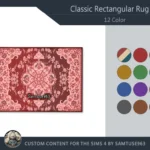 Classic Rectangular Dance Rug #8 Samtuse963
