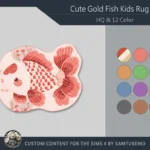 HQ Cute GoldFish Kids Dance Rug #2 Samtuse963
