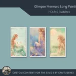 HQ Glimpse Mermaid Long Painting #1 Sellable Extra D Samtuse963