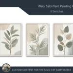 Wabi Sabi Plant Painting #2 Sellable Extra A Samtuse963
