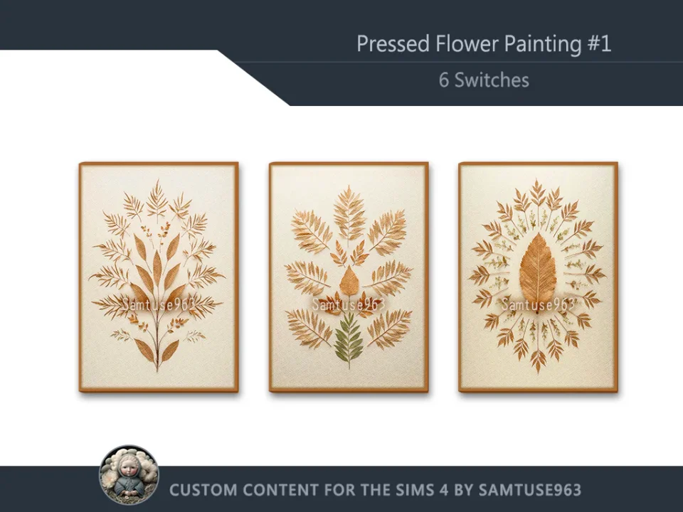 Pressed Flower Painting #1 Sellable Extra A Samtuse963