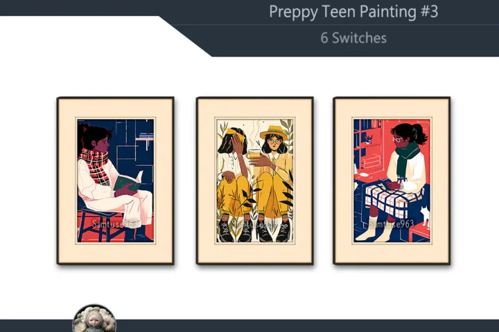 Preppy Teen Painting #3 Sellable Extra A Samtuse963