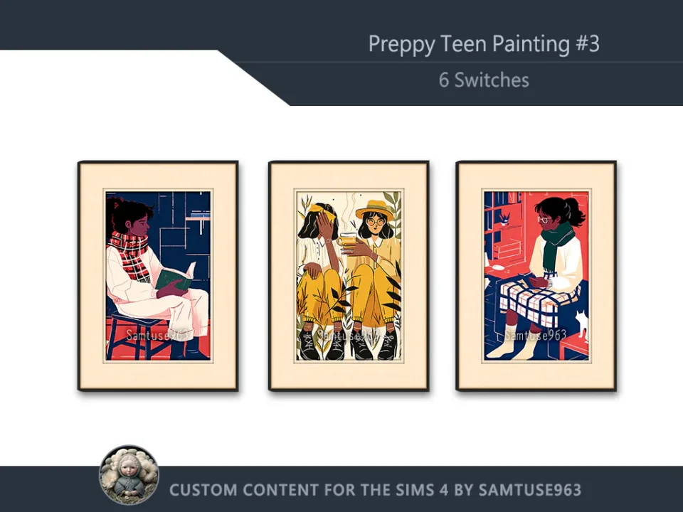 Preppy Teen Painting #3 Sellable Extra A Samtuse963
