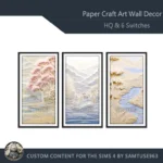 HQ Paper Craft Art Wall Decor #4 Sellable Extra D Samtuse963