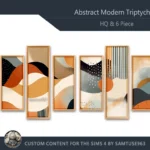 HQ Abstract Modern Triptych #1 Sellable Extra B Samtuse963