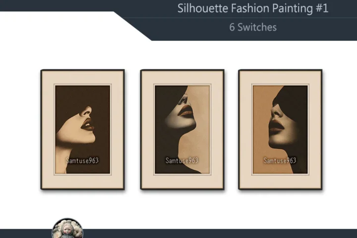 Silhouette Fashion Painting #1 Sellable Extra A Samtuse963