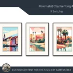 Minimalist City Painting #2 Sellable Extra A Samtuse963