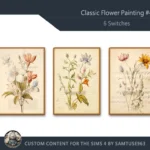 Classic Flower Painting #4 Sellable Extra A Samtuse963