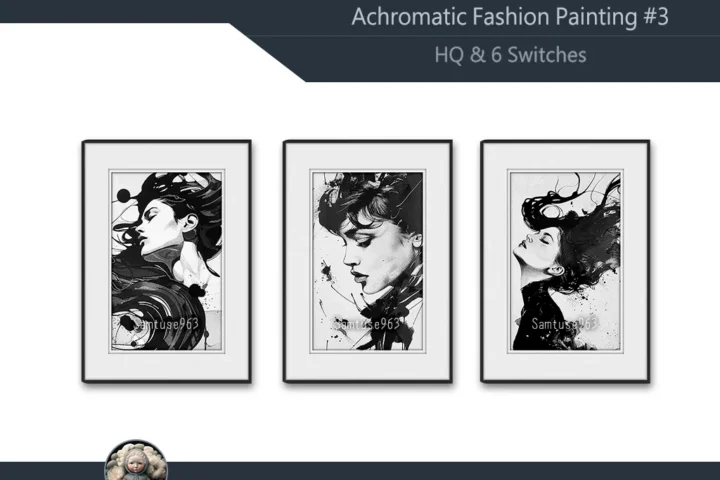 Achromatic Fashion Painting #3 Sellable Extra A Samtuse963