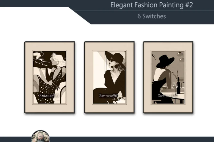 Elegant Fashion Painting #2 Sellable Extra A Samtuse963