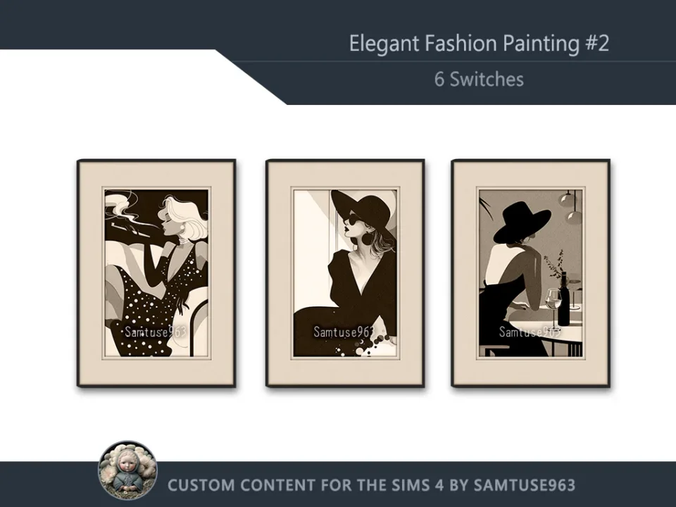 Elegant Fashion Painting #2 Sellable Extra A Samtuse963