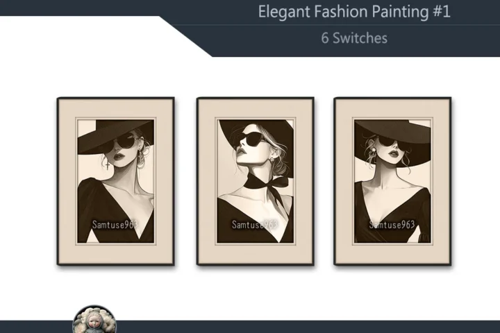 Elegant Fashion Painting #1 Sellable Extra A Samtuse963