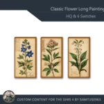 HQ Classic Flower Long Painting #1 Sellable Extra D Samtuse963