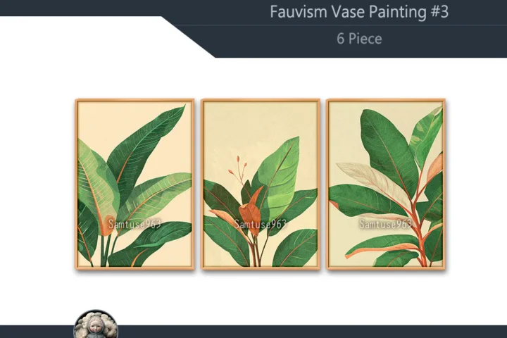 Minimalist Plant Painting #1 Sellable Extra A Samtuse963