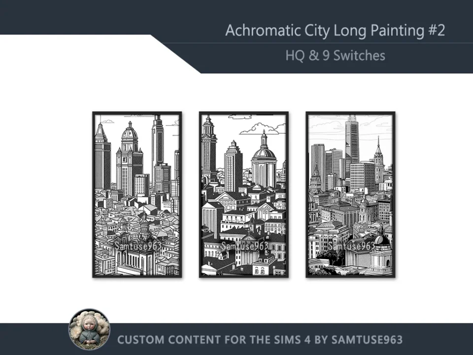 HQ Achromatic City Long Painting #2 Sellable Extra D Samtuse963